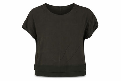 Womens UK Size 10 River Island Green Basic Blouse
