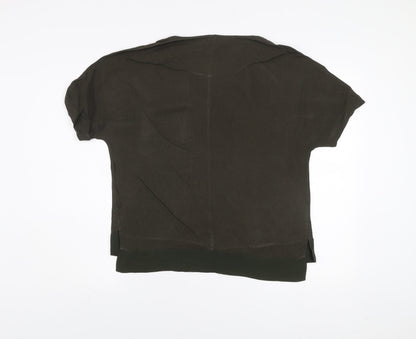 Womens UK Size 10 River Island Green Basic Blouse