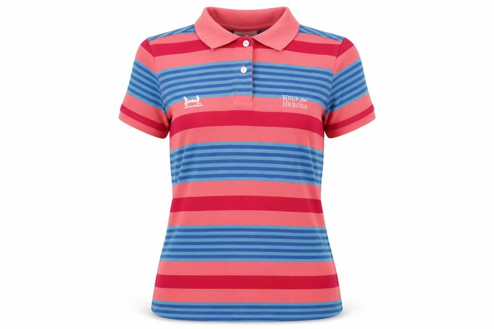 Womens UK Size 10 Help For Heroes Multicoloured Basic Polo