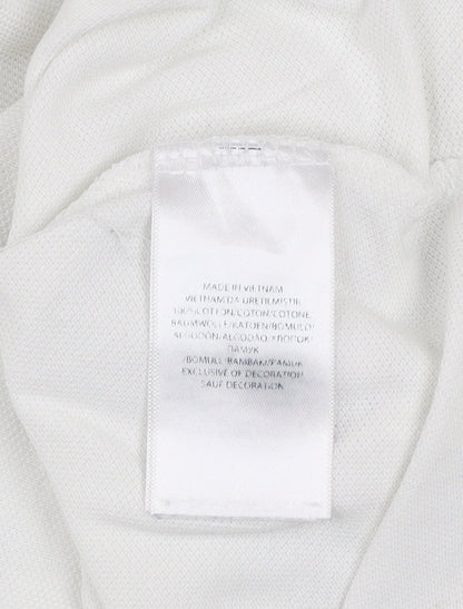 Ralph Lauren Men's White Polo Shirt M Classic Cotton Short Sleeve