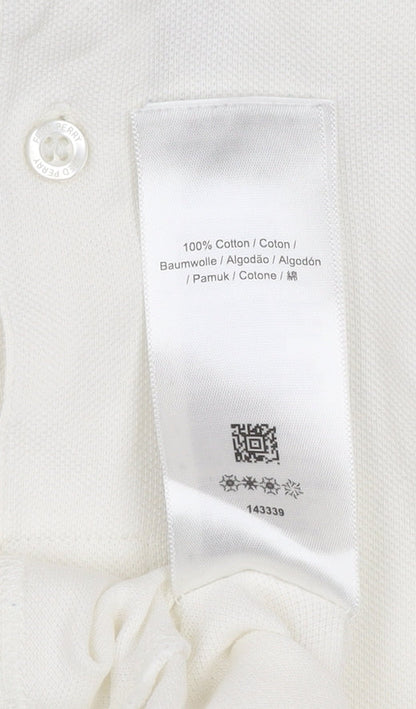 Fred Perry Men's White Cotton Polo Shirt M Regular Fit Short Sleeve