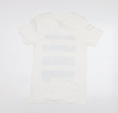 UFC Men’s White Cotton Graphic T-Shirt Size S Adesanya Fight Sportswear