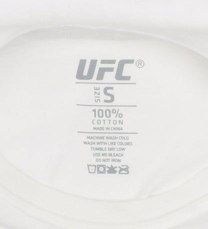 UFC Men’s White Cotton Graphic T-Shirt Size S Adesanya Fight Sportswear