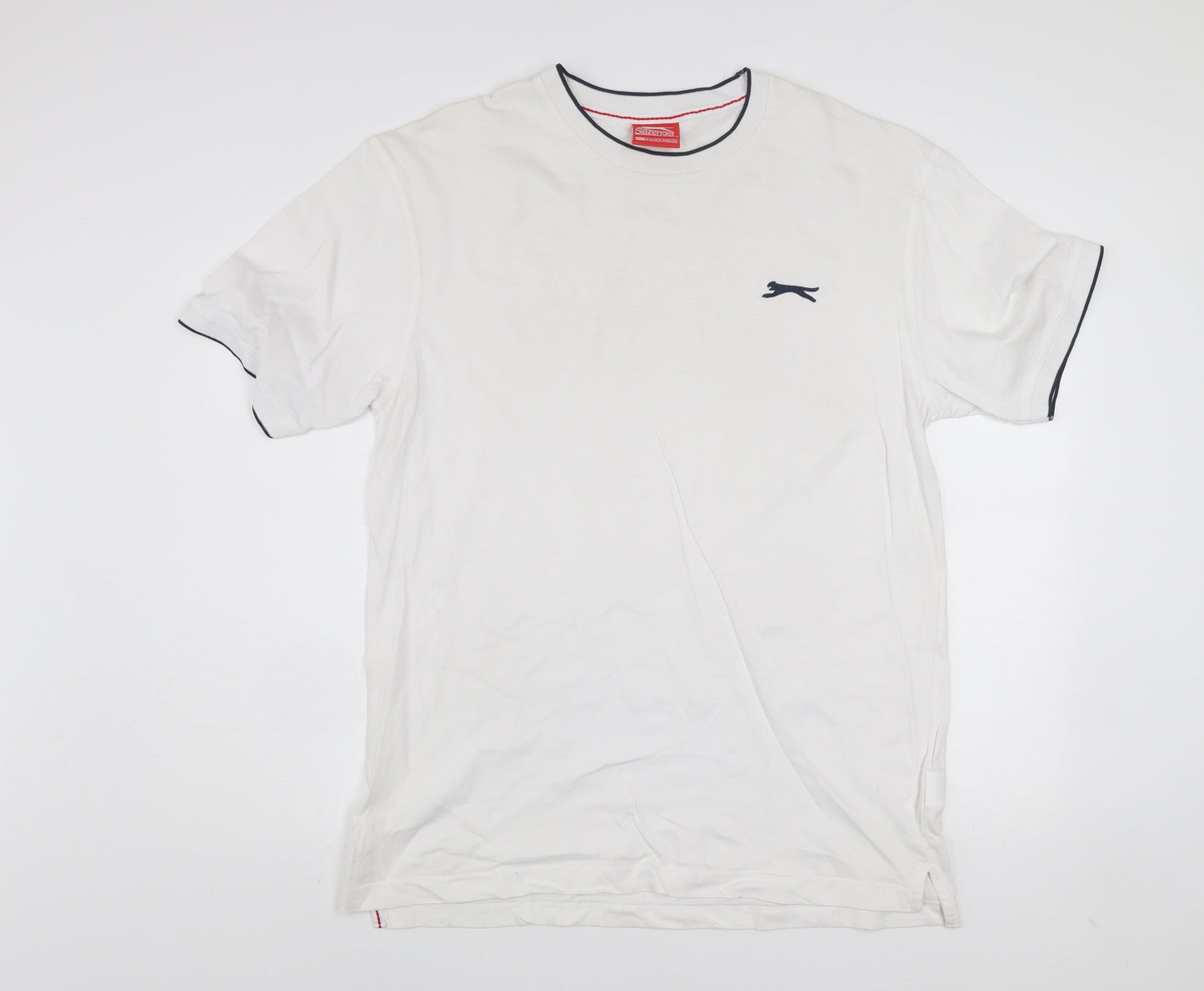 Slazenger Men's White XL Crew Neck Cotton T-Shirt