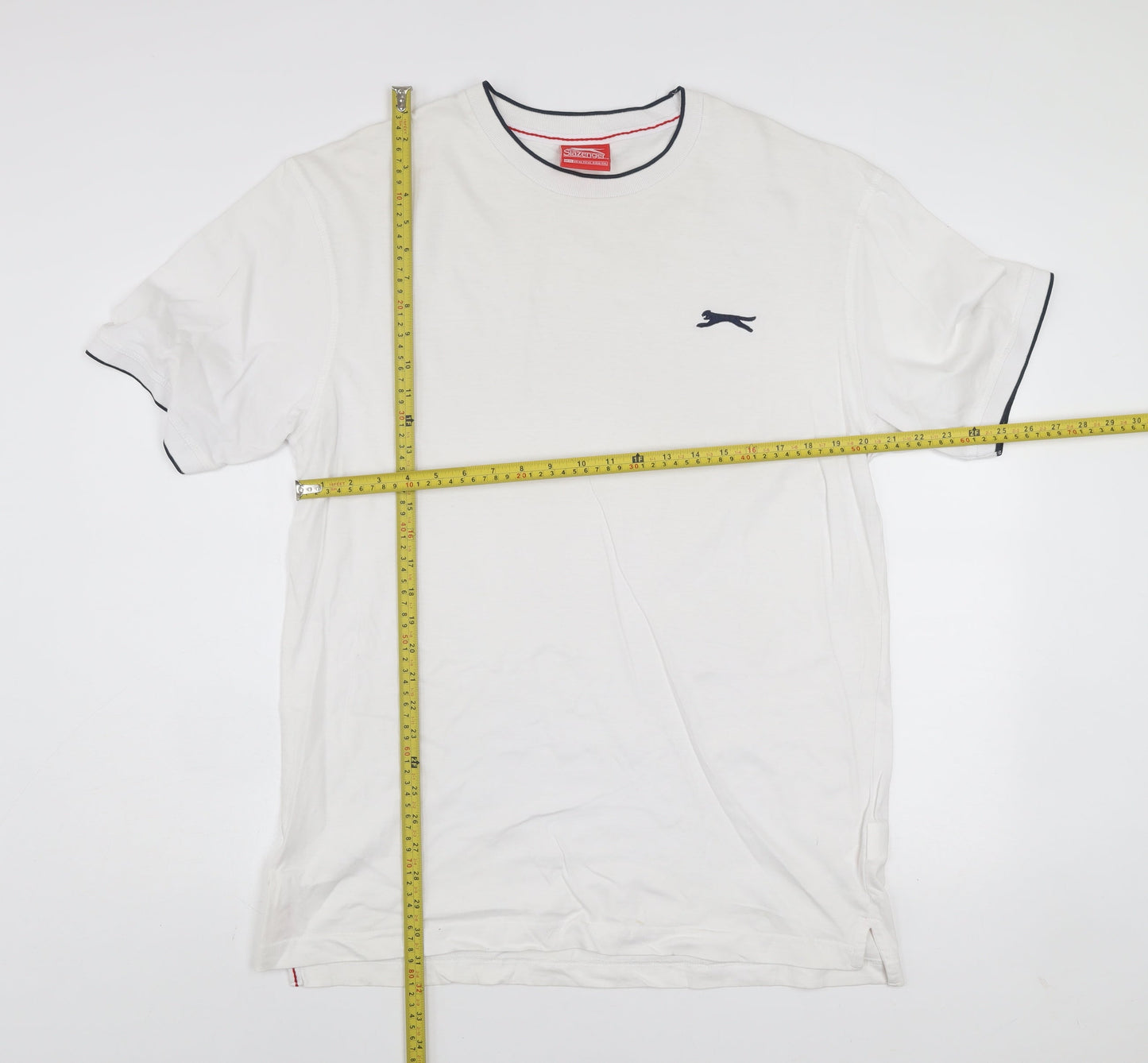 Slazenger Men's White XL Crew Neck Cotton T-Shirt