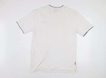 Slazenger Men's White XL Crew Neck Cotton T-Shirt