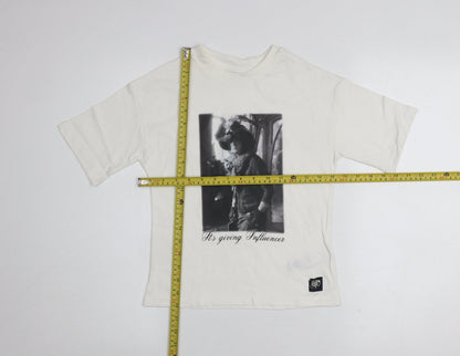 Girls UK Size 6-7 Years Marks and Spencer Ivory Graphic T-Shirt