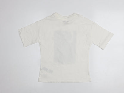 Girls UK Size 6-7 Years Marks and Spencer Ivory Graphic T-Shirt