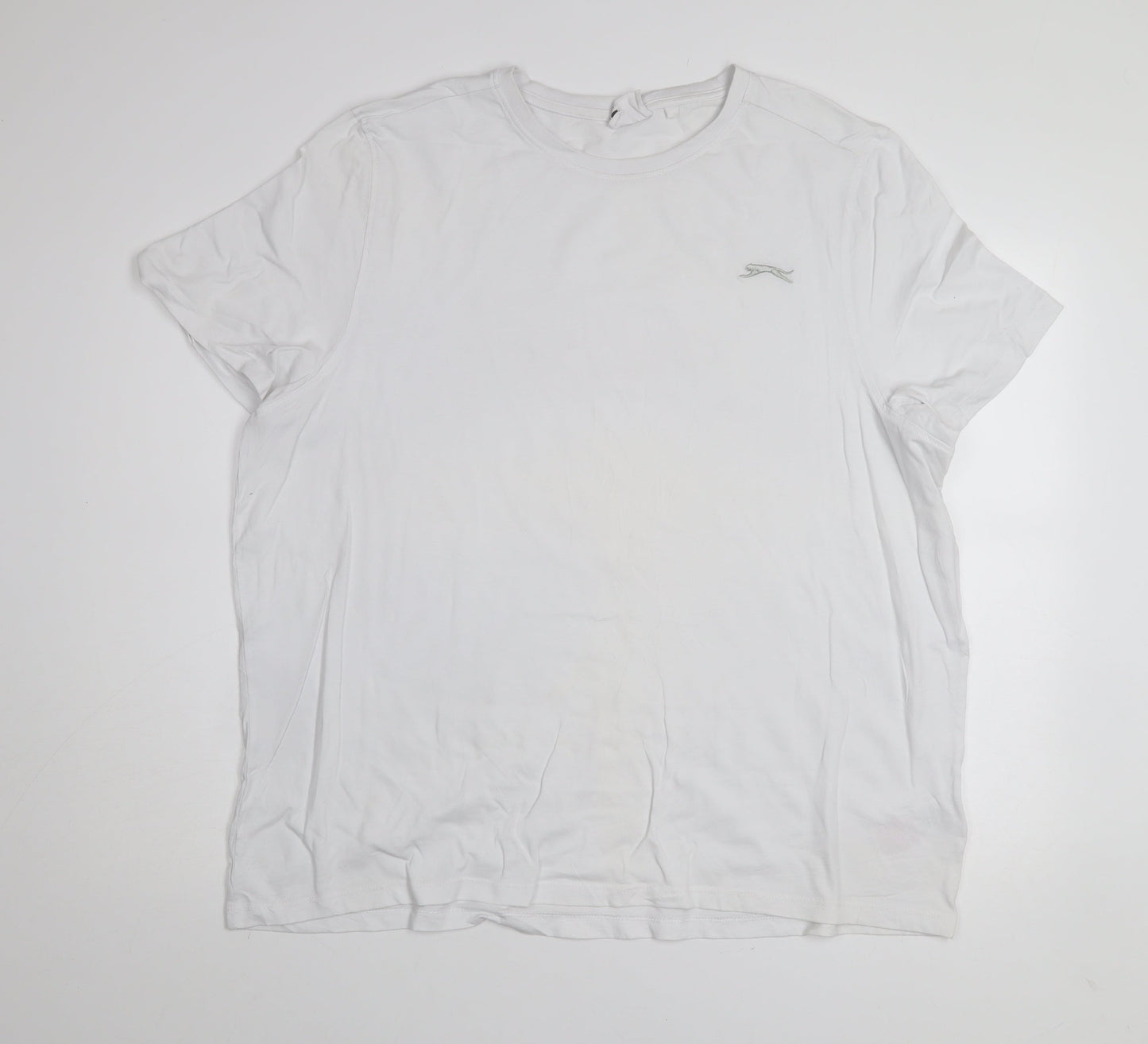 Slazenger Men's White 2XL Cotton Crew Neck Short Sleeve T-Shirt