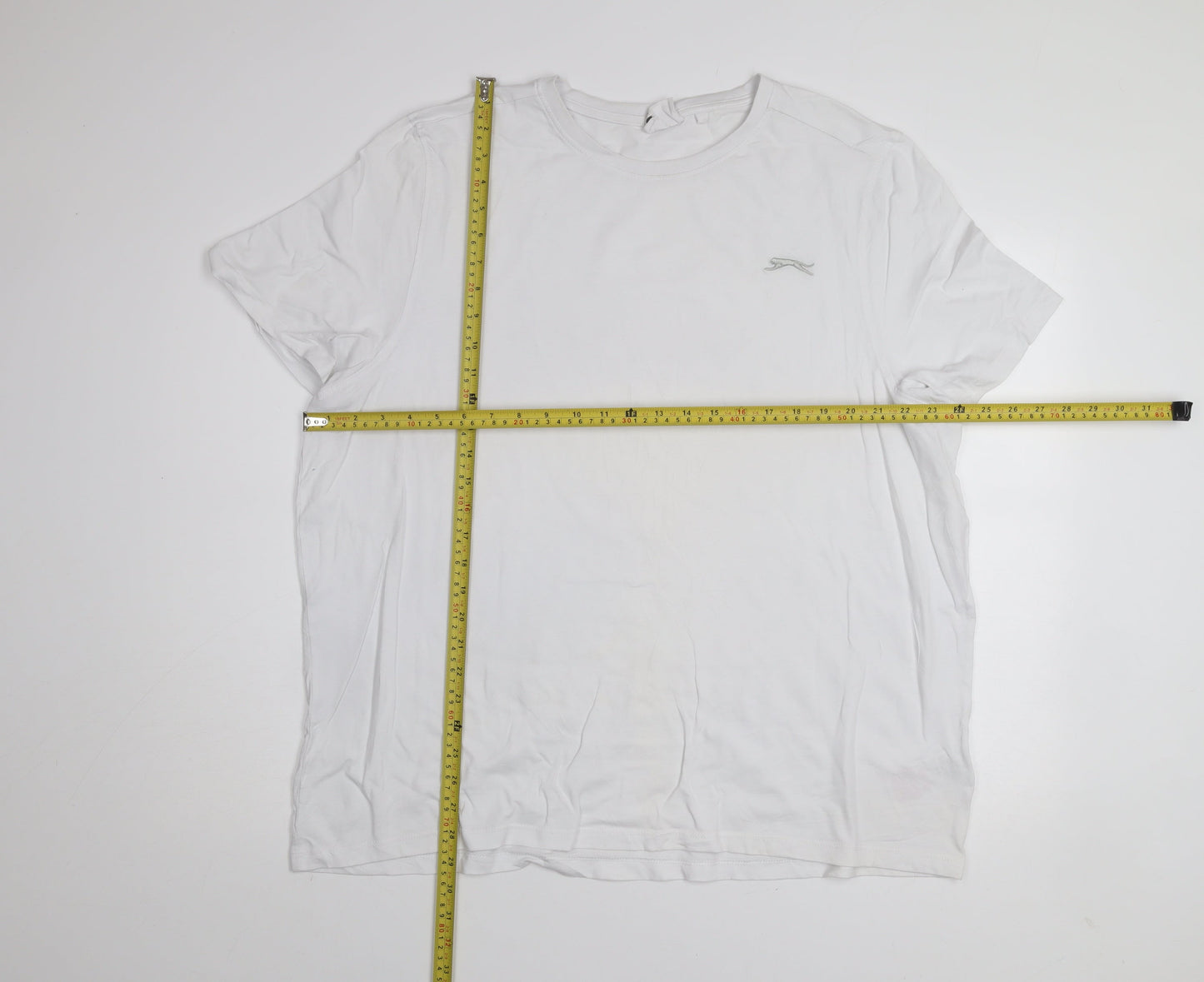 Slazenger Men's White 2XL Cotton Crew Neck Short Sleeve T-Shirt