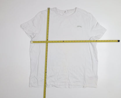 Slazenger Men's White 2XL Cotton Crew Neck Short Sleeve T-Shirt