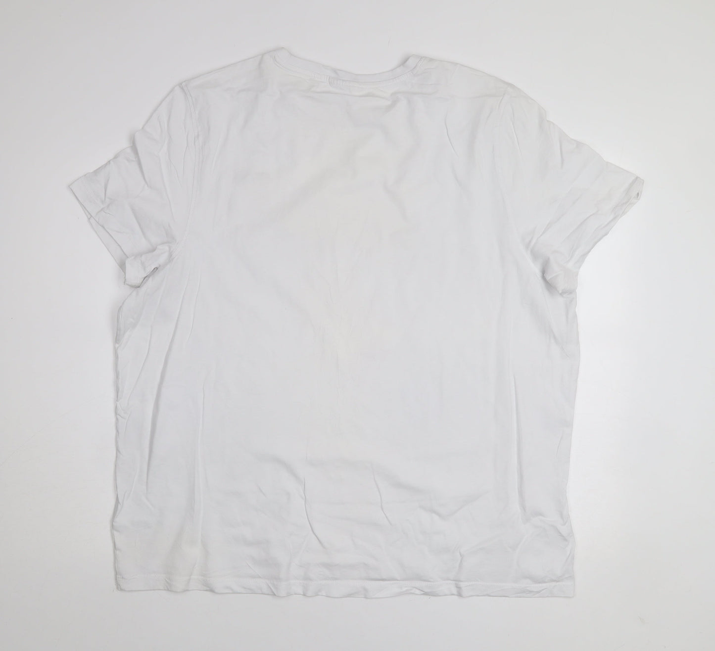 Slazenger Men's White 2XL Cotton Crew Neck Short Sleeve T-Shirt