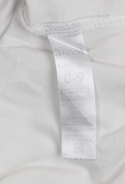 Disney Stitch Girls White T-Shirt by George 8-9 Years Short Sleeve Cotton