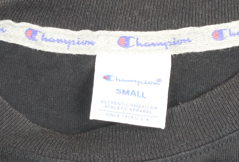 Mens UK Size S Champion Black  T-Shirt