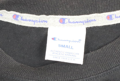 Mens UK Size S Champion Black  T-Shirt