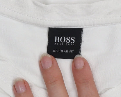 Mens UK Size XL HUGO BOSS White  T-Shirt
