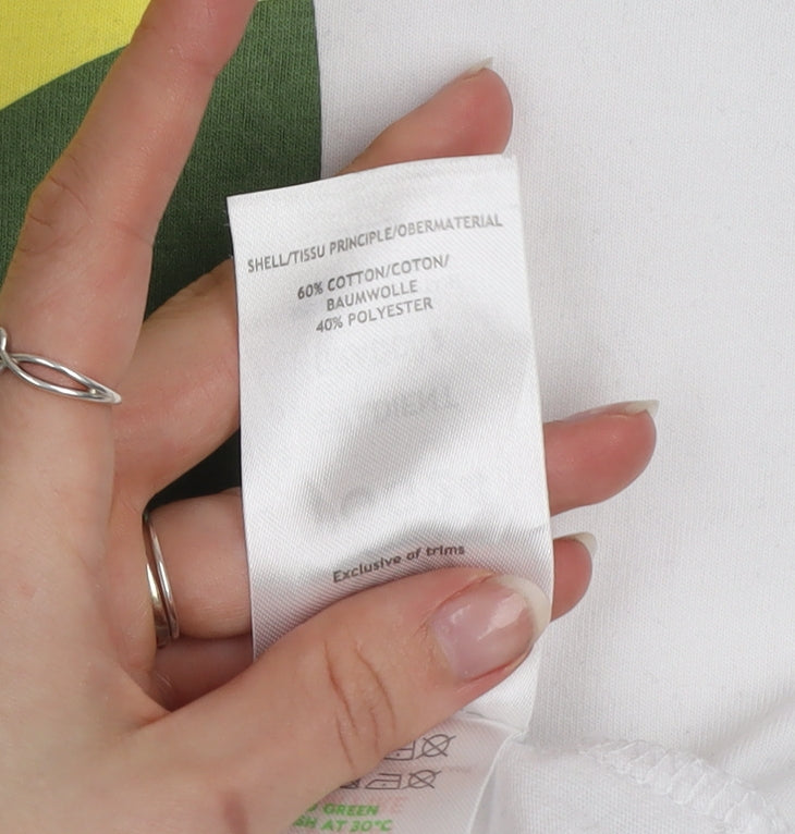 TOG24 Mens White 2XL Nature Graphic Crew Neck T-Shirt