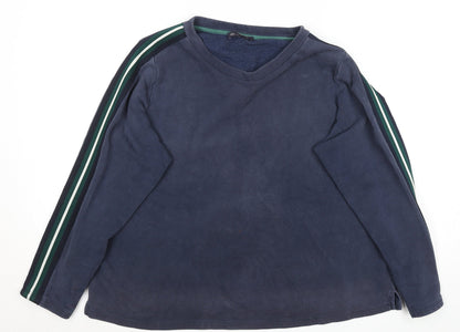 Mens UK Size L Marks and Spencer Blue Pullover Sweatshirt