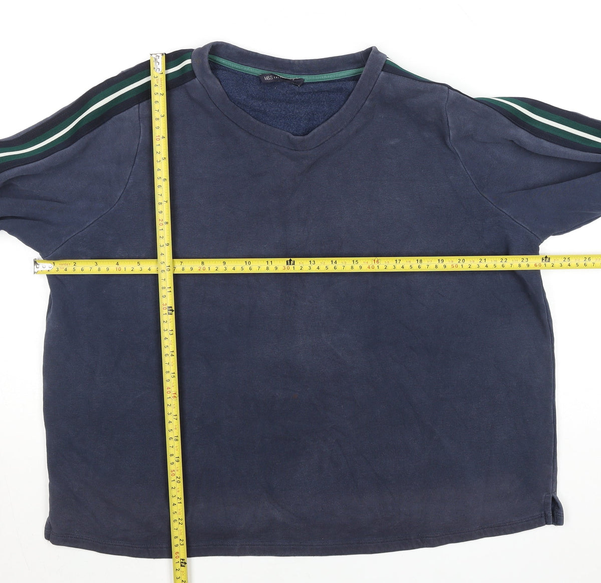 Mens UK Size L Marks and Spencer Blue Pullover Sweatshirt