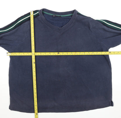 Mens UK Size L Marks and Spencer Blue Pullover Sweatshirt