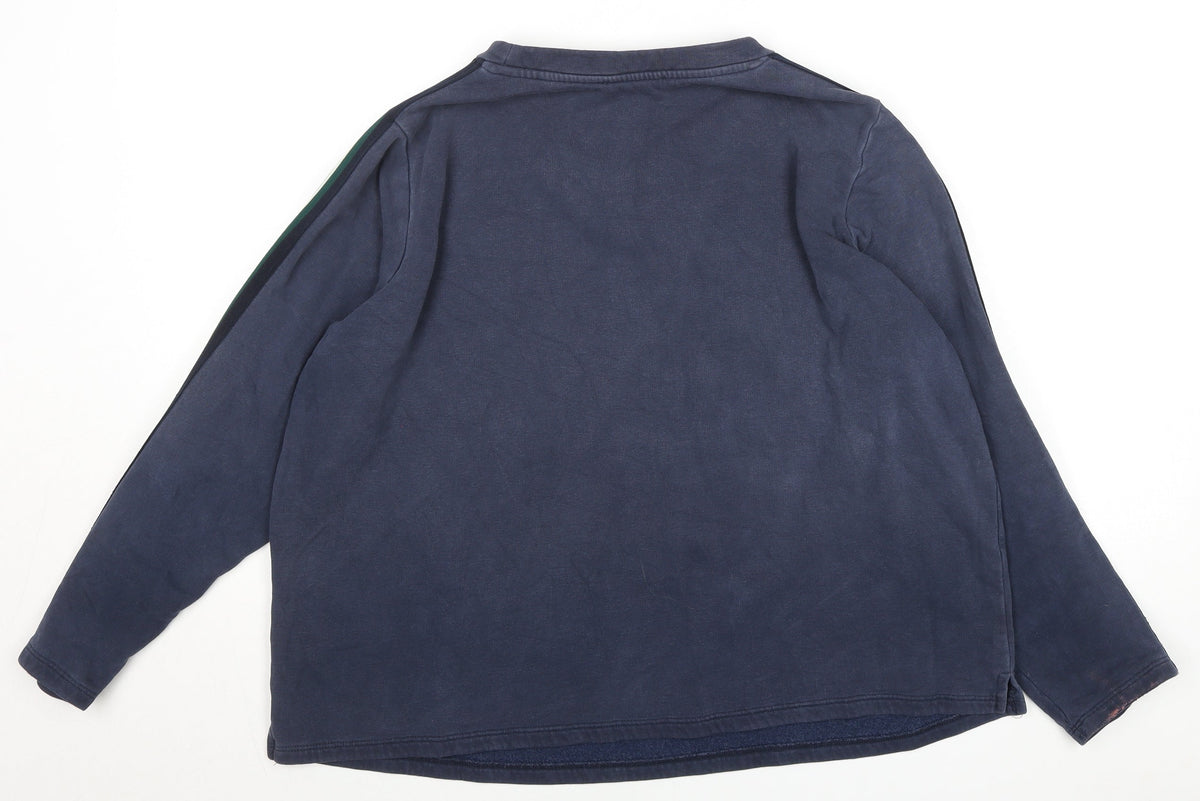 Mens UK Size L Marks and Spencer Blue Pullover Sweatshirt
