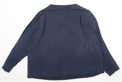 Mens UK Size L Marks and Spencer Blue Pullover Sweatshirt
