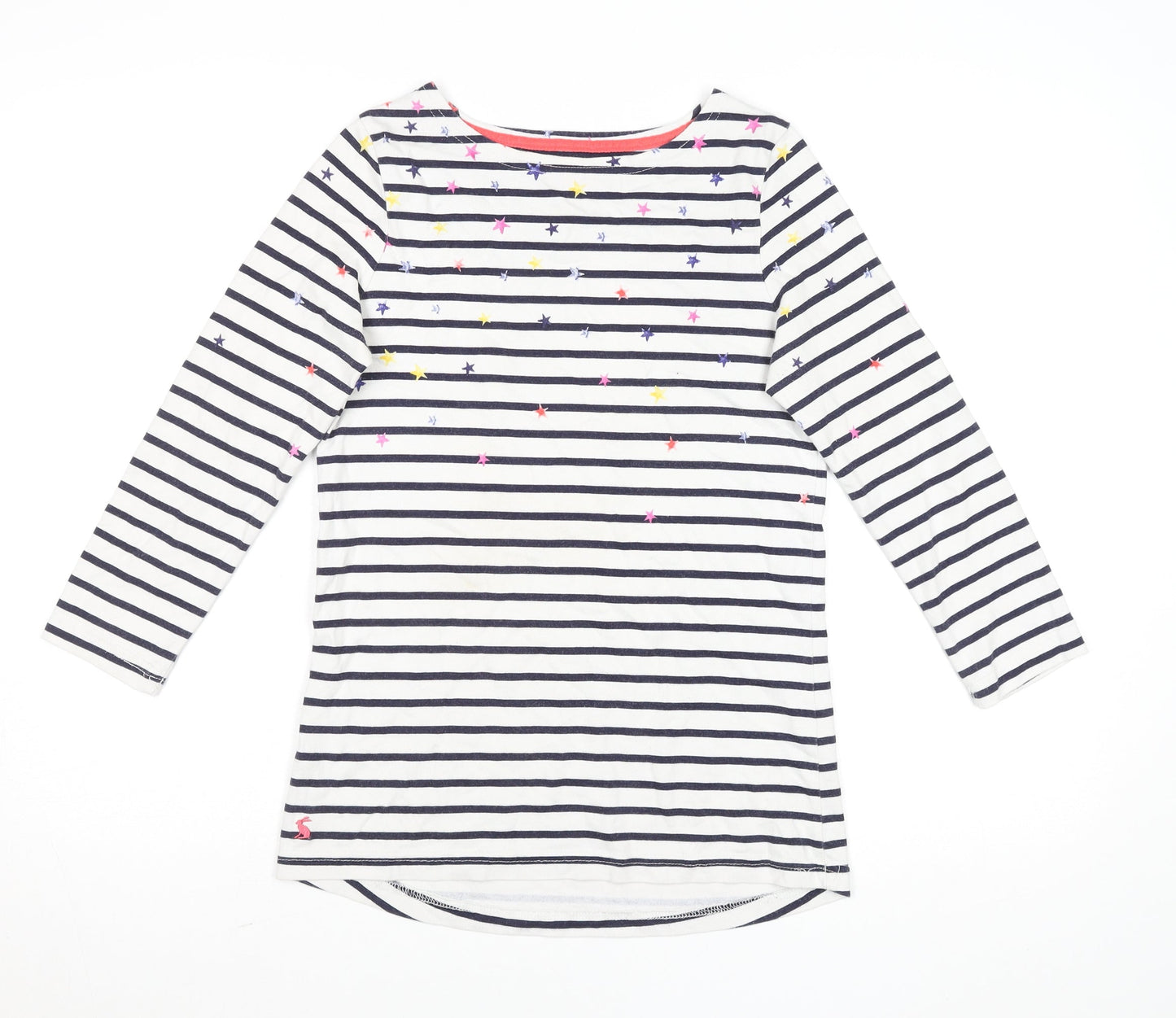 Womens UK Size 8 Joules White Basic T-Shirt