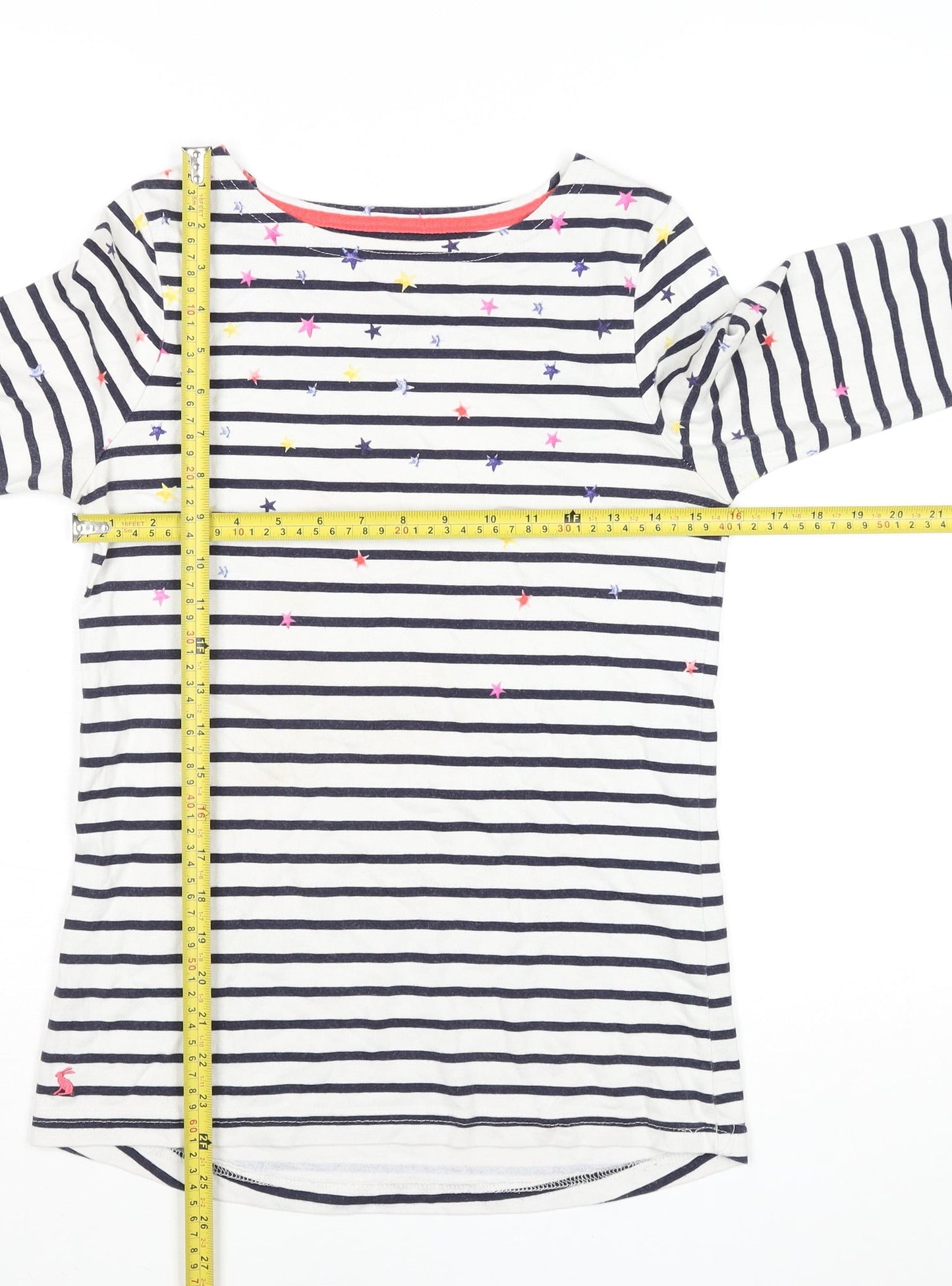 Womens UK Size 8 Joules White Basic T-Shirt