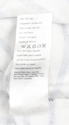 Womens UK Size 8 Joules White Basic T-Shirt