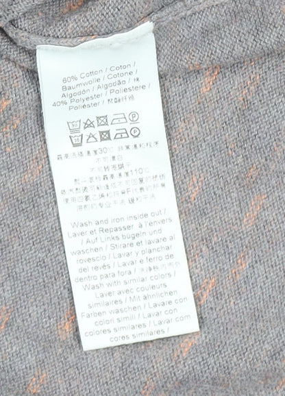 O'Neill Womens Grey Knit Belted Cardigan M Long Sleeve Relaxed Fit