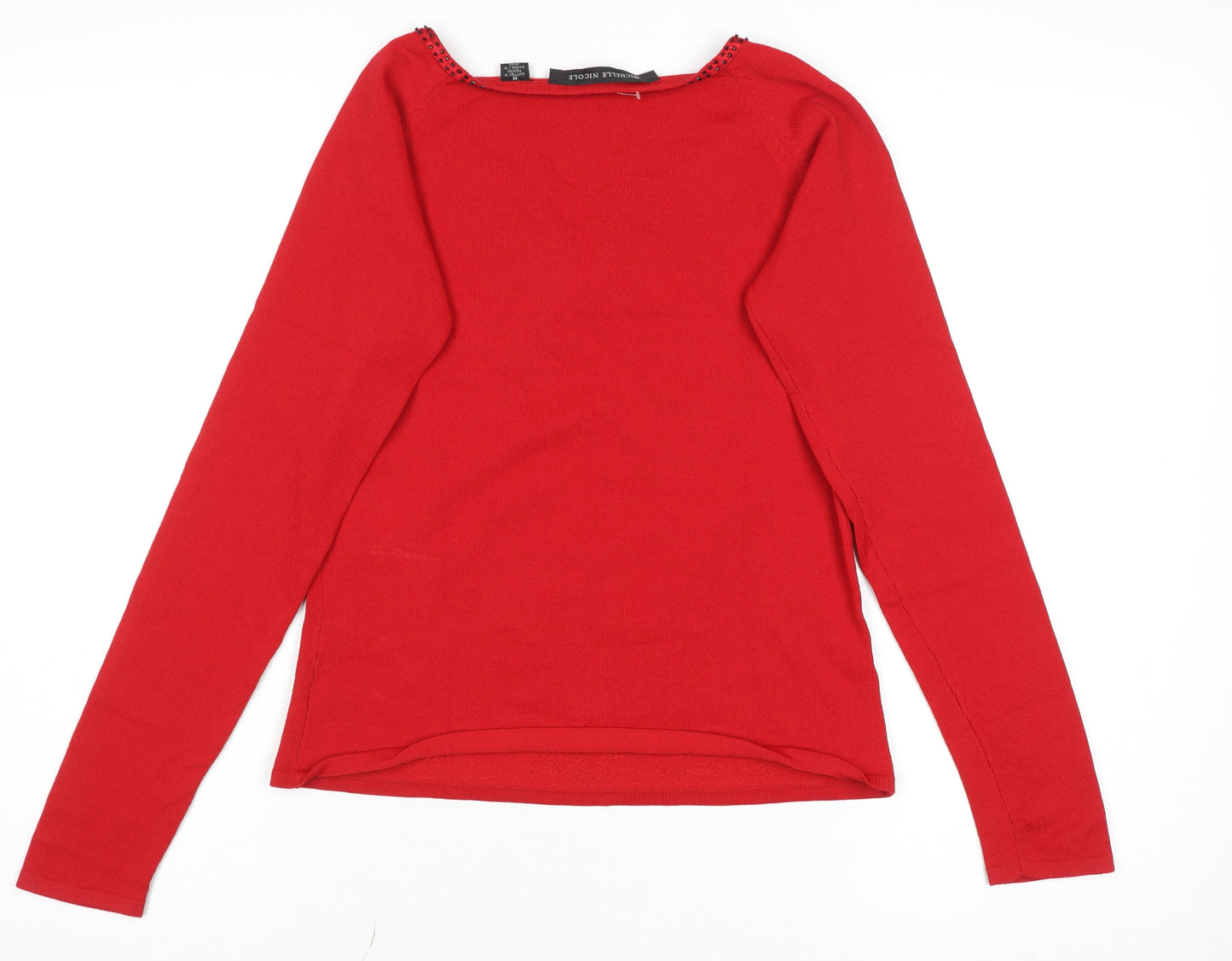 Womens UK Size M Michelle Nicole Red Pullover Jumper