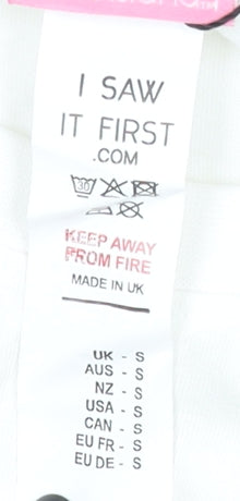 Womens UK Size S I SAW IT FIRST T-Shirt Dress