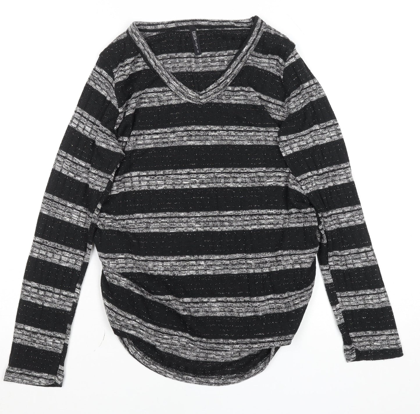 Womens UK Size S Edista Los Angeles Black Pullover Jumper
