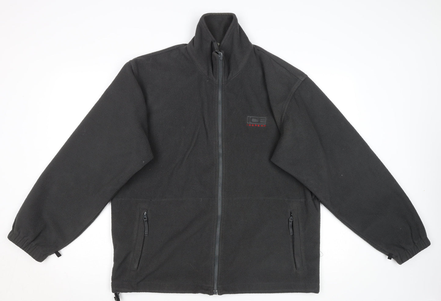 Mens UK Size M Icepeak Black Fleece Jacket