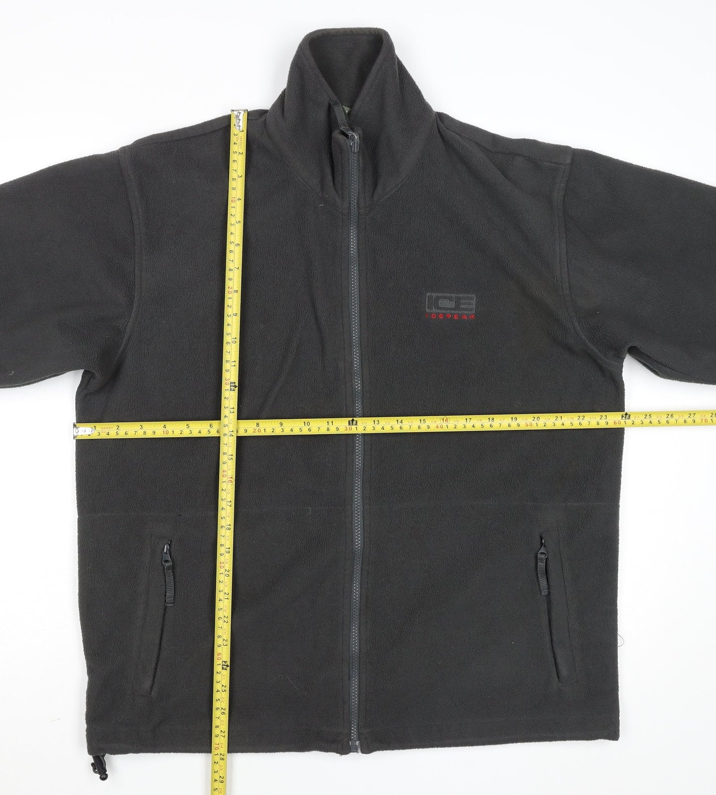 Mens UK Size M Icepeak Black Fleece Jacket