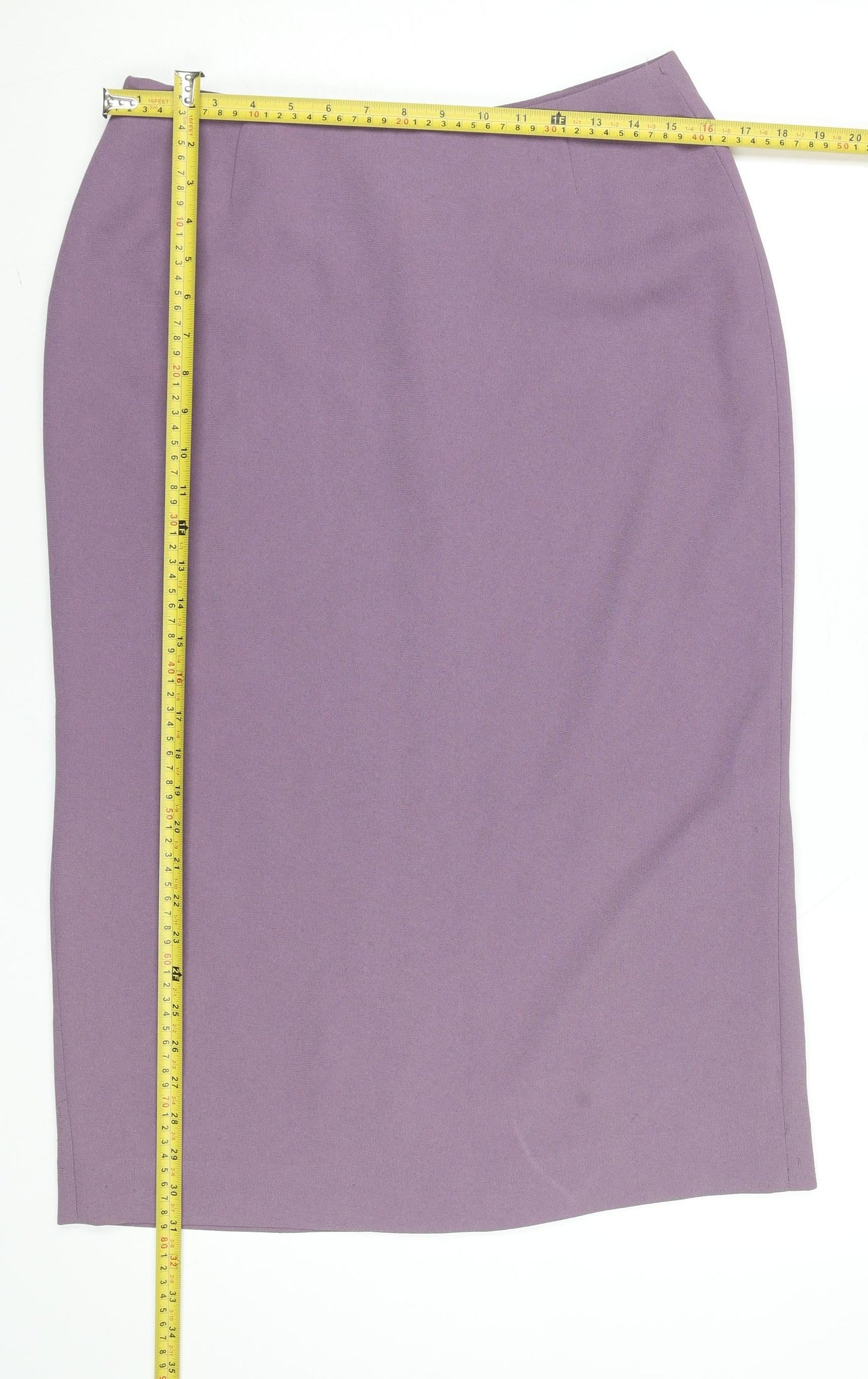 Womens UK Size 14 Gold Straight & Pencil Twill Skirt