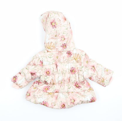 Girls UK Size 0-3 Months NEXT Pink Puffer Jacket