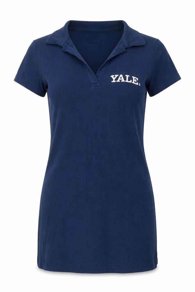 Womens UK Size M Yale University Blue Basic Polo