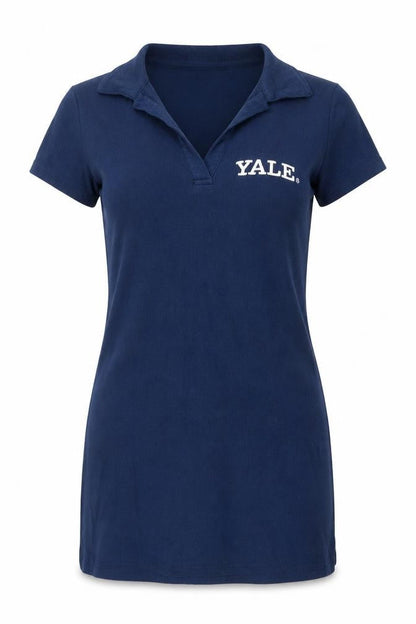 Womens UK Size M Yale University Blue Basic Polo