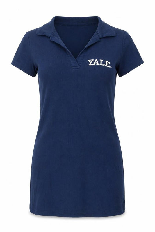 Womens UK Size M Yale University Blue Basic Polo