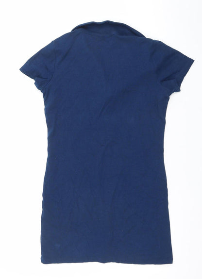 Womens UK Size M Yale University Blue Basic Polo