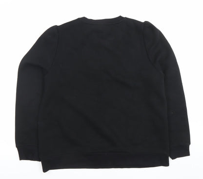 Womens UK Size XL SAYIDOA Black Pullover Sweatshirt
