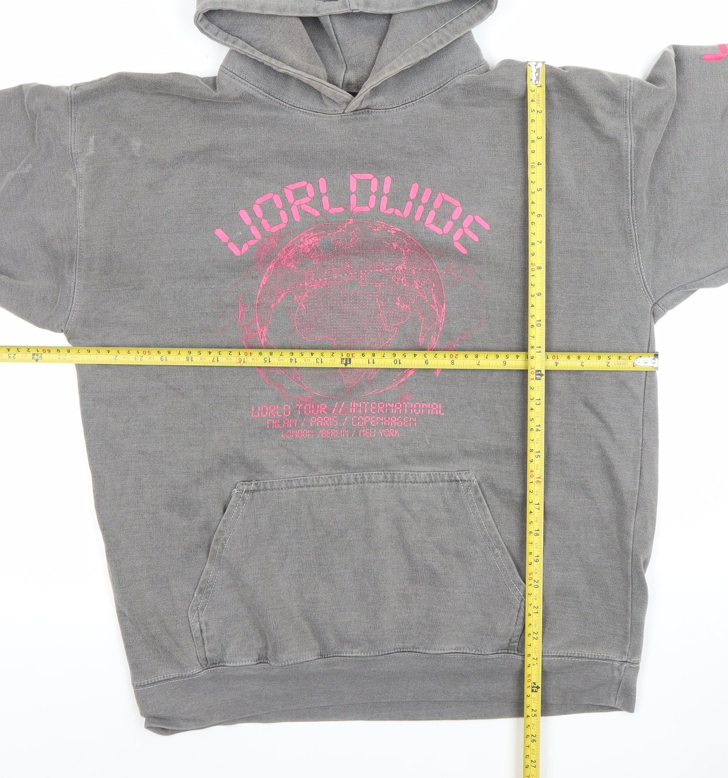 Womens UK Size S PRETTYLITTLETHING Grey Pullover Hoodie
