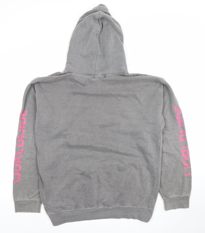 Womens UK Size S PRETTYLITTLETHING Grey Pullover Hoodie