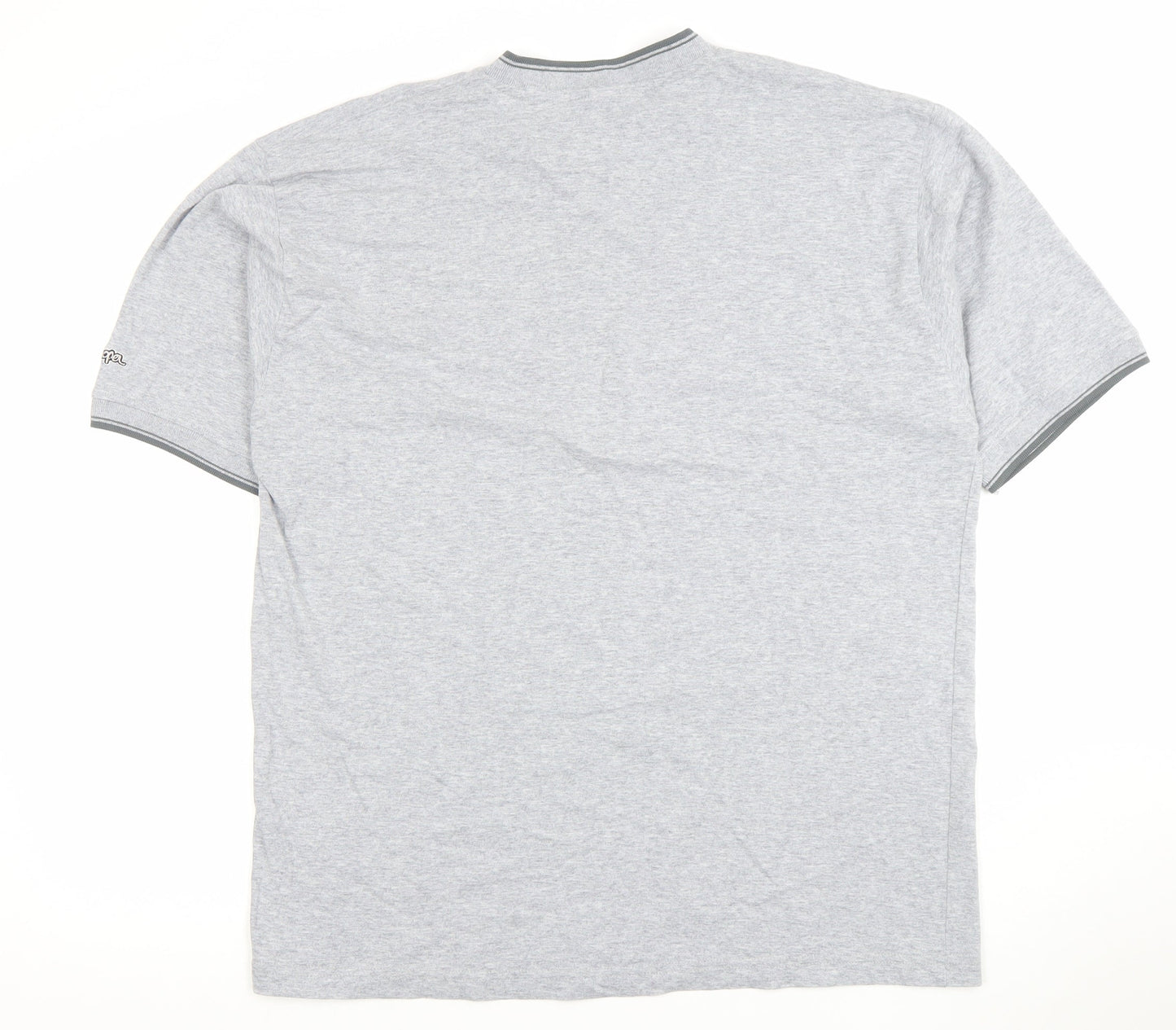 Lee Cooper Men's Grey V-Neck Short Sleeve T-Shirt Size L