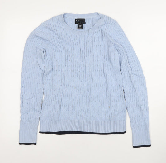 Womens UK Size M Jones New York Blue Pullover Jumper
