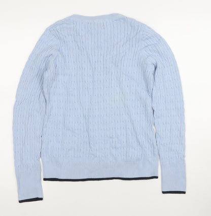Womens UK Size M Jones New York Blue Pullover Jumper