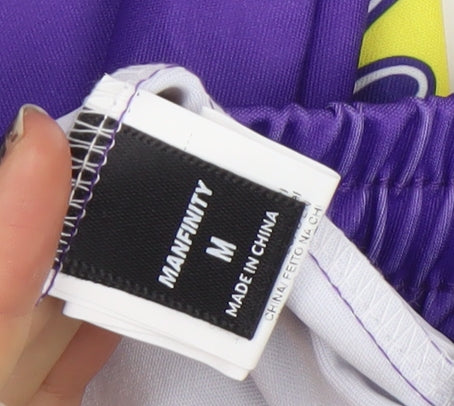 Manfinity Men's Purple Chicago 23 Basketball Activewear Shorts Size M