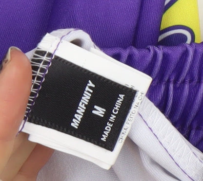 Manfinity Men's Purple Chicago 23 Basketball Activewear Shorts Size M