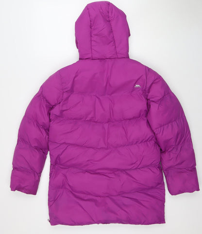 Girls UK Size 11-12 Years Trespass Purple Puffer Jacket